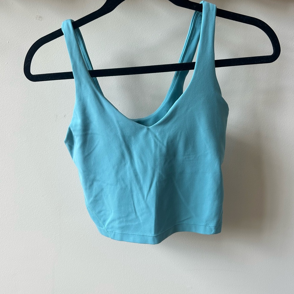 lululemon athletica Blue Crop Top